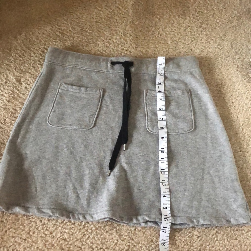 gray sweatpant skirt - Picture 7 of 8